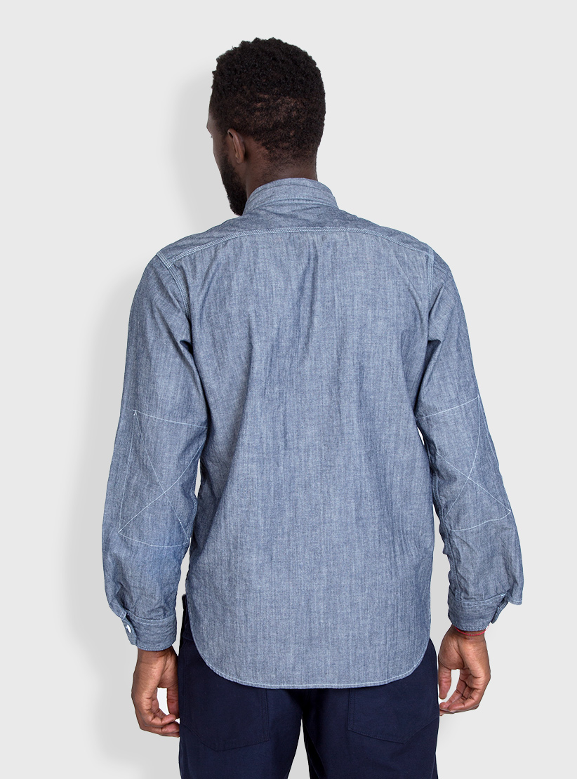 engineered garments work shirt chambray