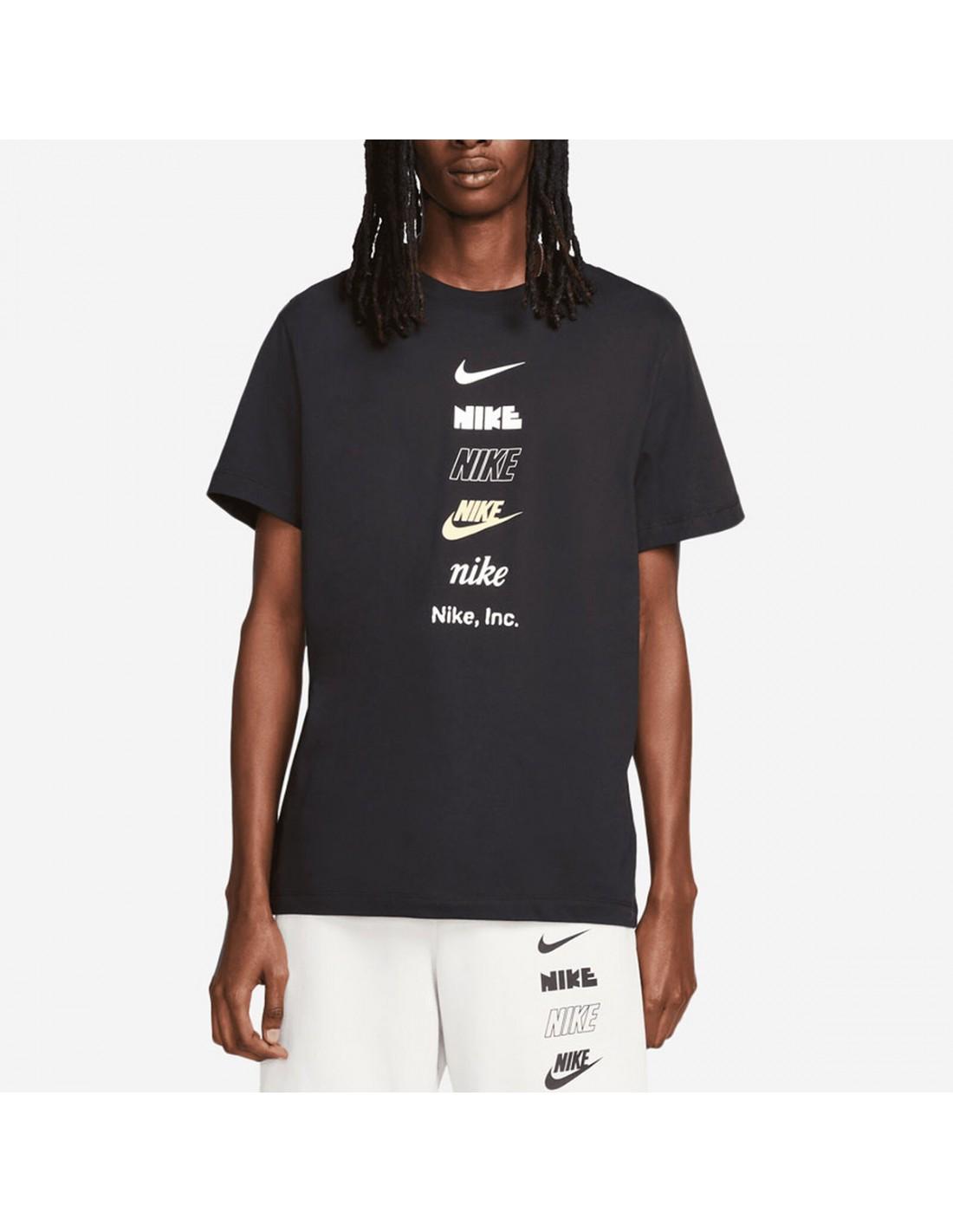 Nike T-shirt Multi Logo - Color: Black,size: L for Men | Lyst