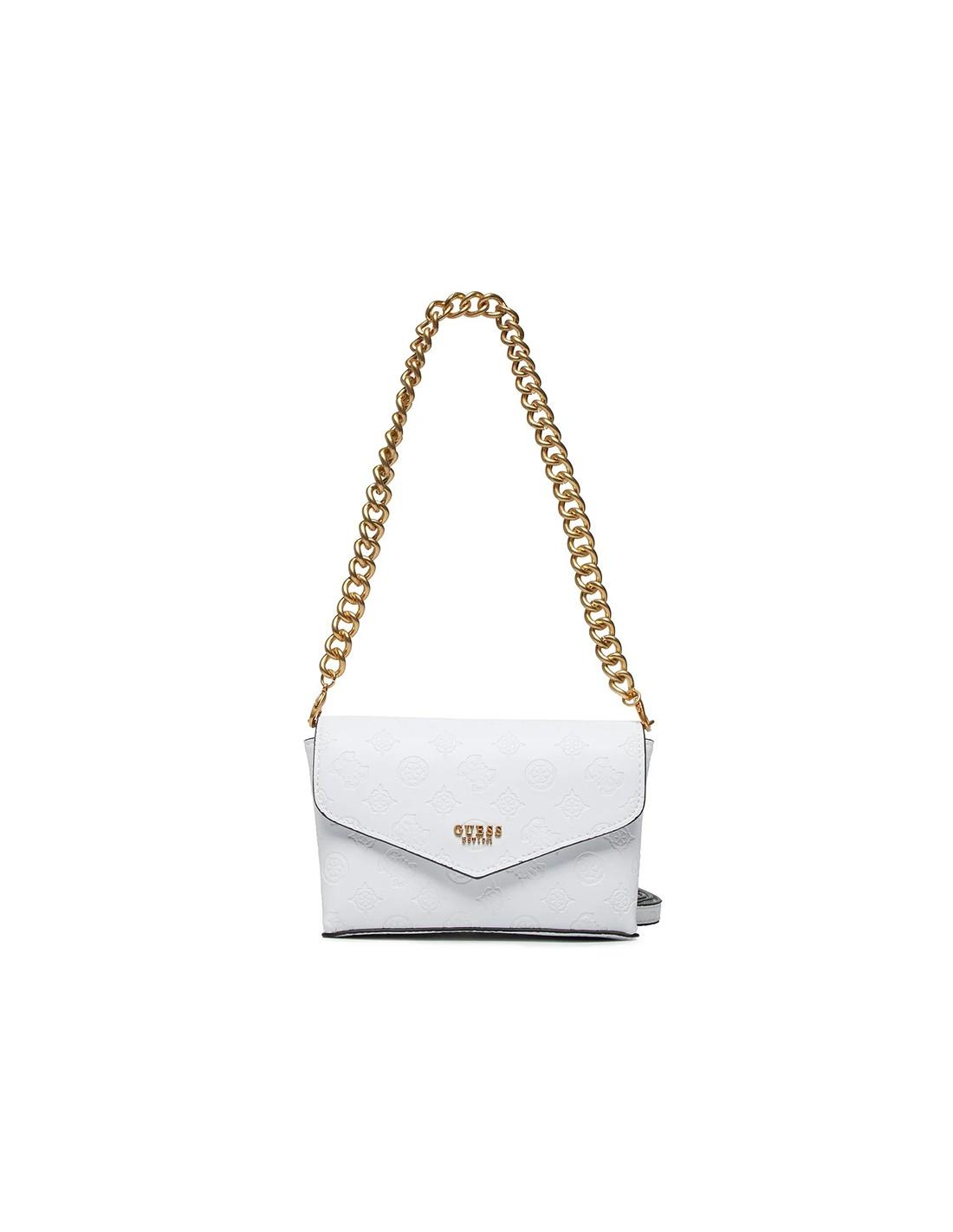 white guess crossbody bag