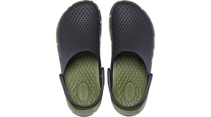 black camo crocs