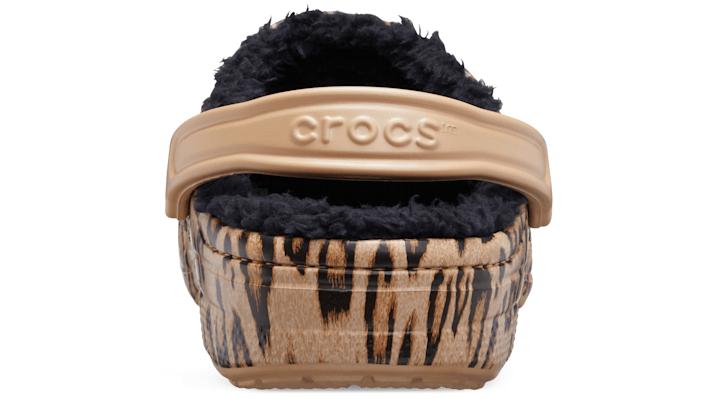 Crocs™ Leopard Gold Baya Printed Lined Clog in Black Lyst