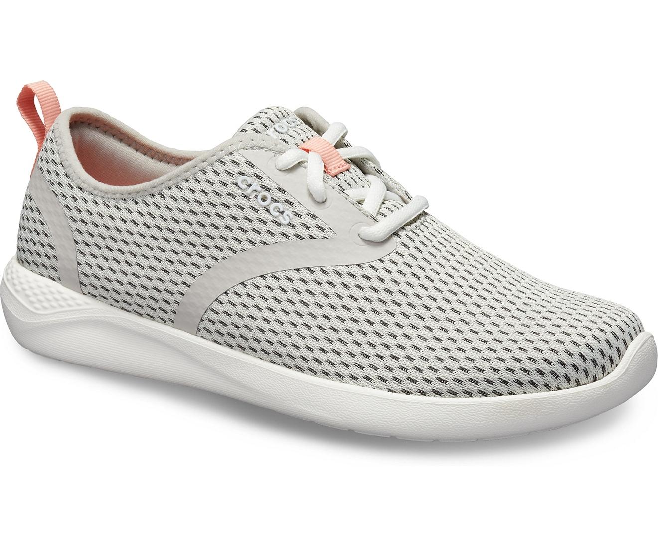 Crocs™ Literide Mesh Lace-up Sneaker in White | Lyst