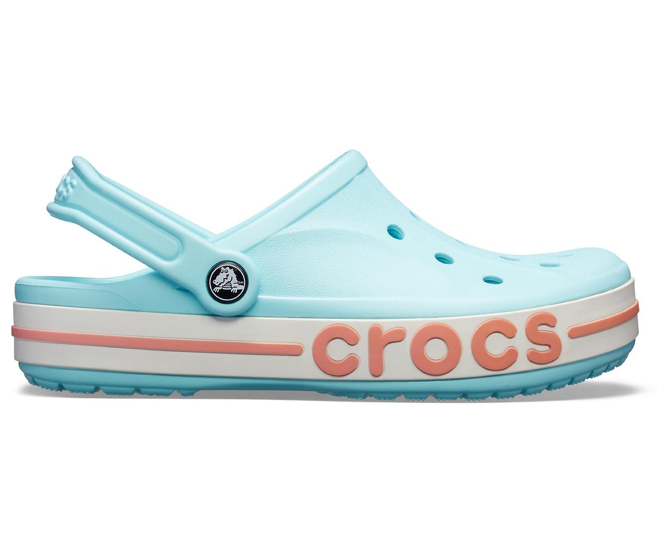 Crocs™ Ice Blue / Melon Bayaband Clog | Lyst