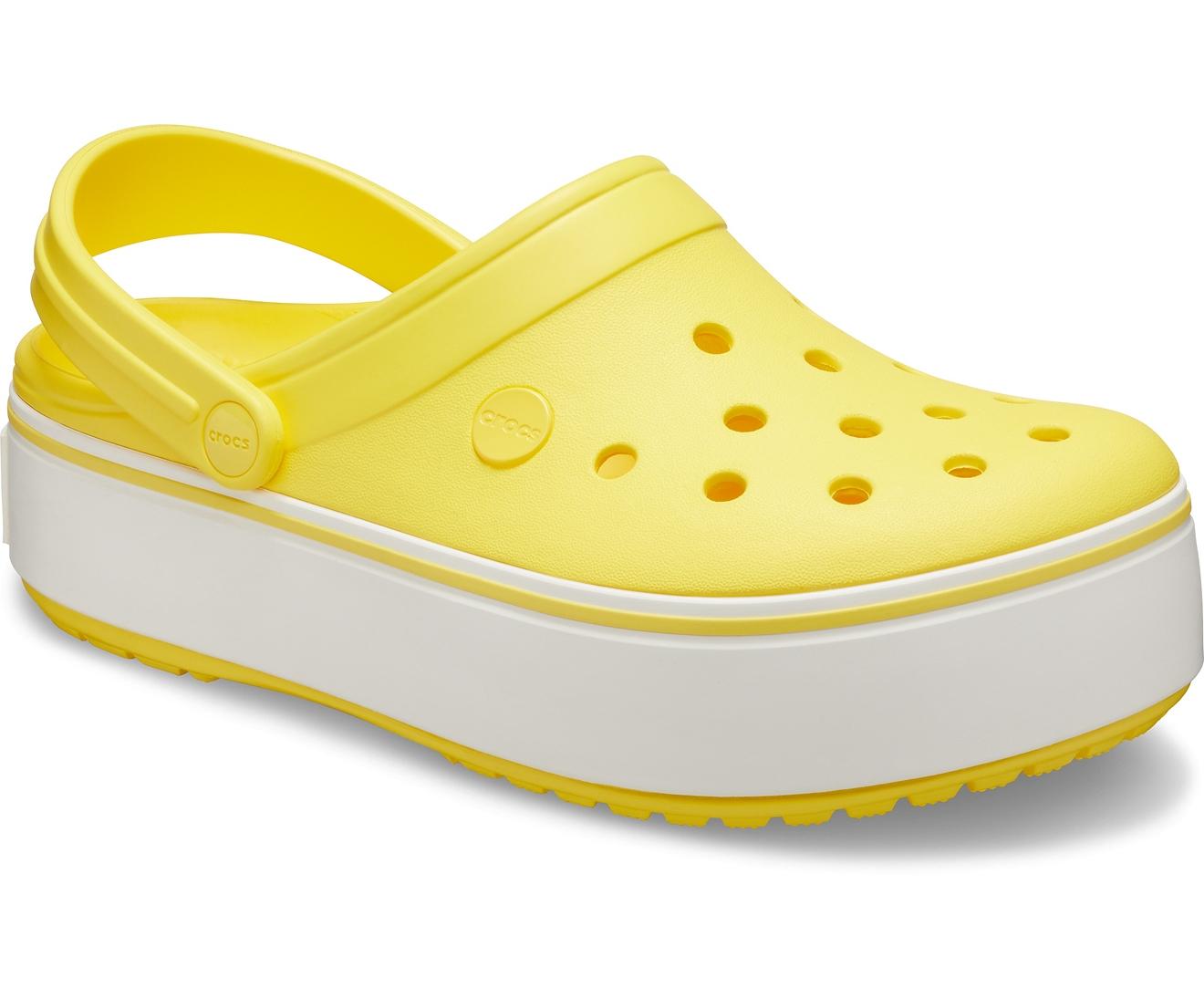 yellow crocs platform