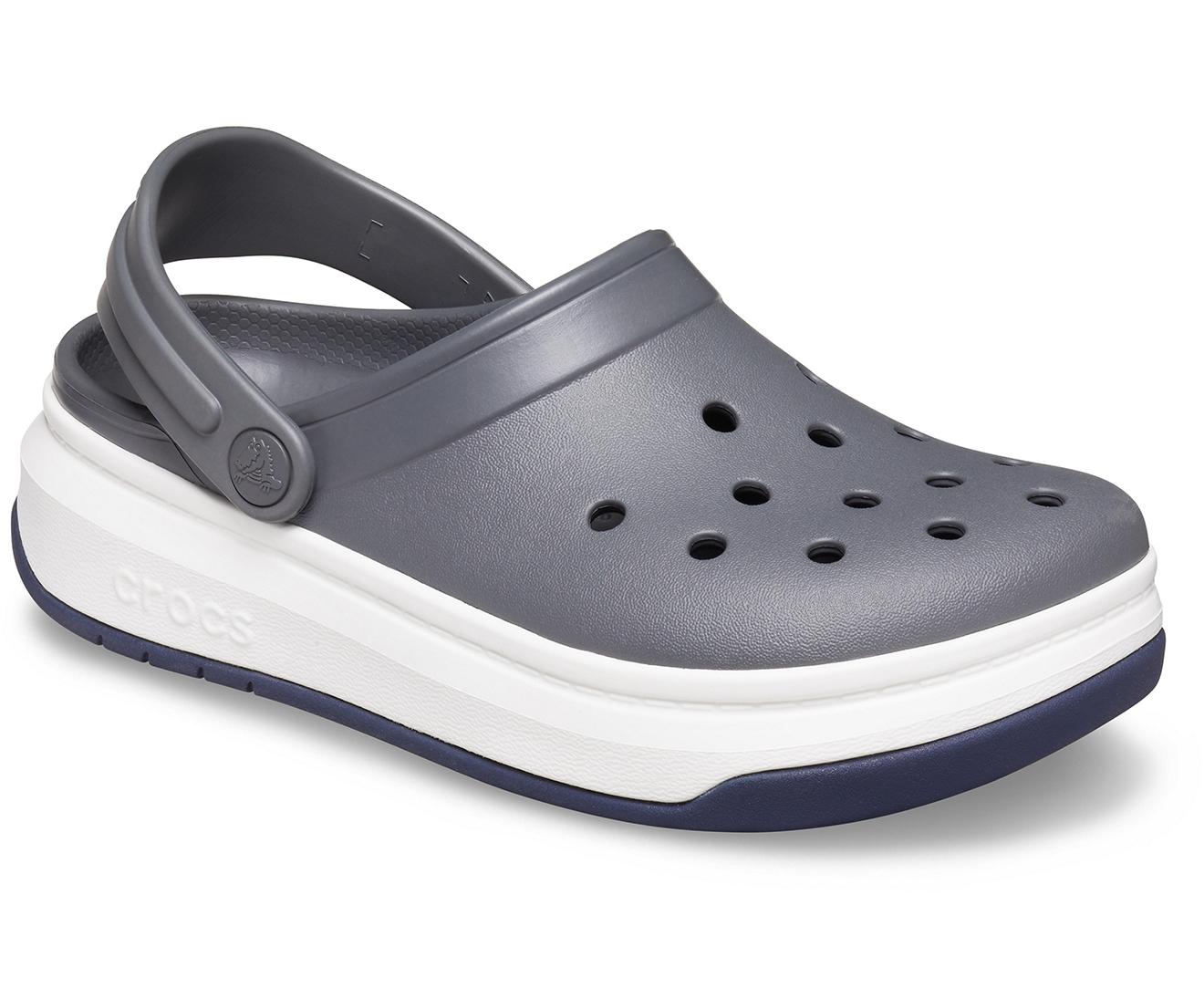 Crocs™ Slate Grey/white Crocband Full Force Clog in Gray - Lyst