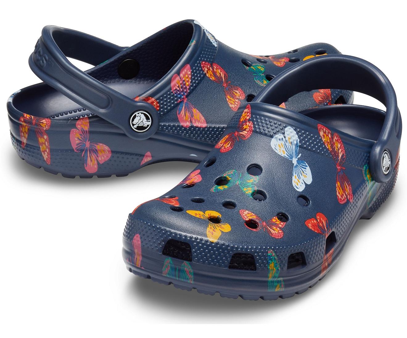 Crocs™ Butterfly Classic Vacay Vibes Clog Blue Lyst