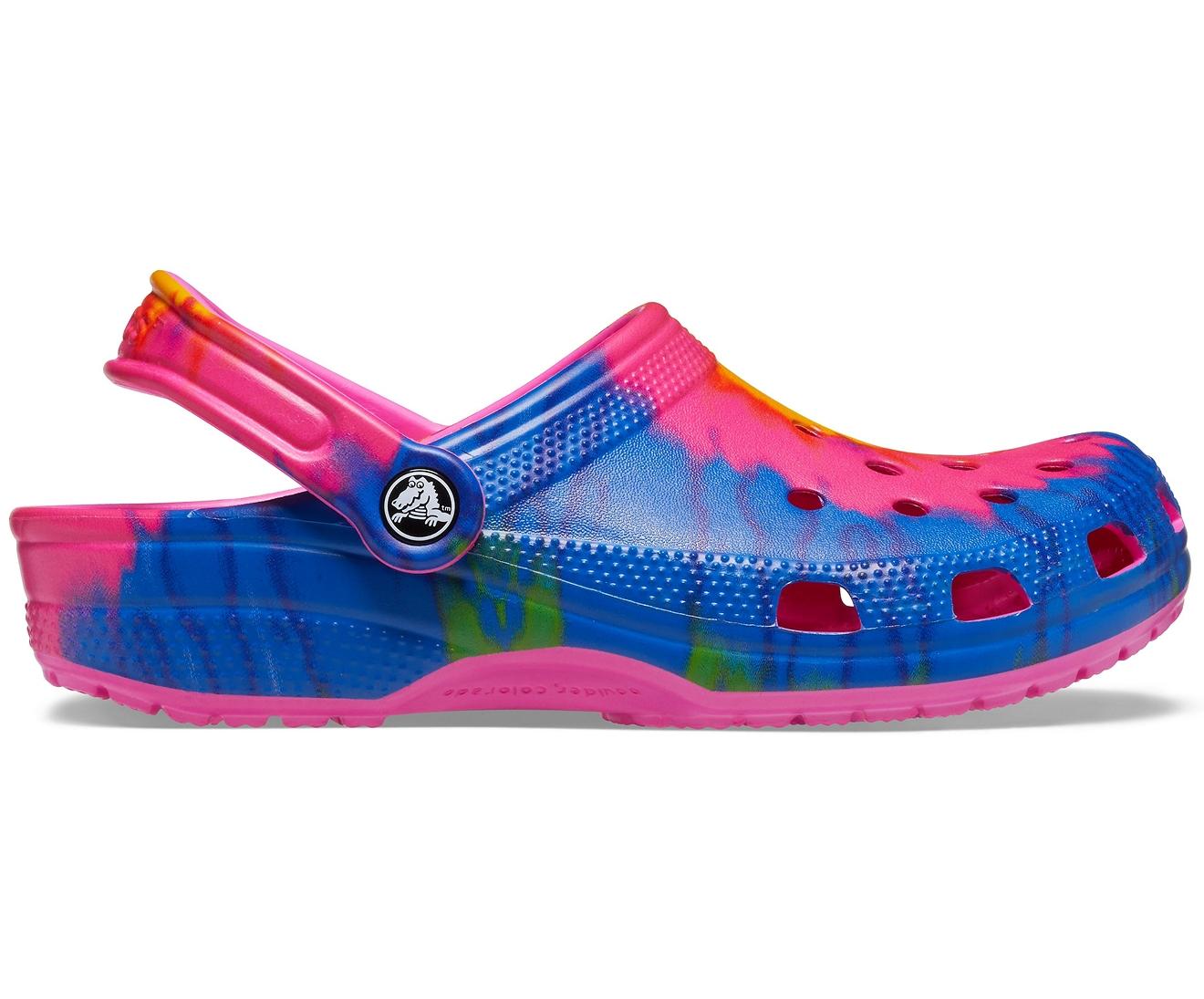 Crocs pink clearance and blue