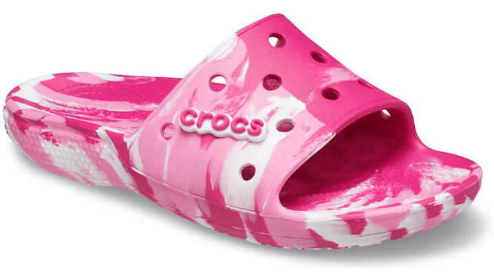 Crocs™ Classic Marbled Slide in Pink | Lyst