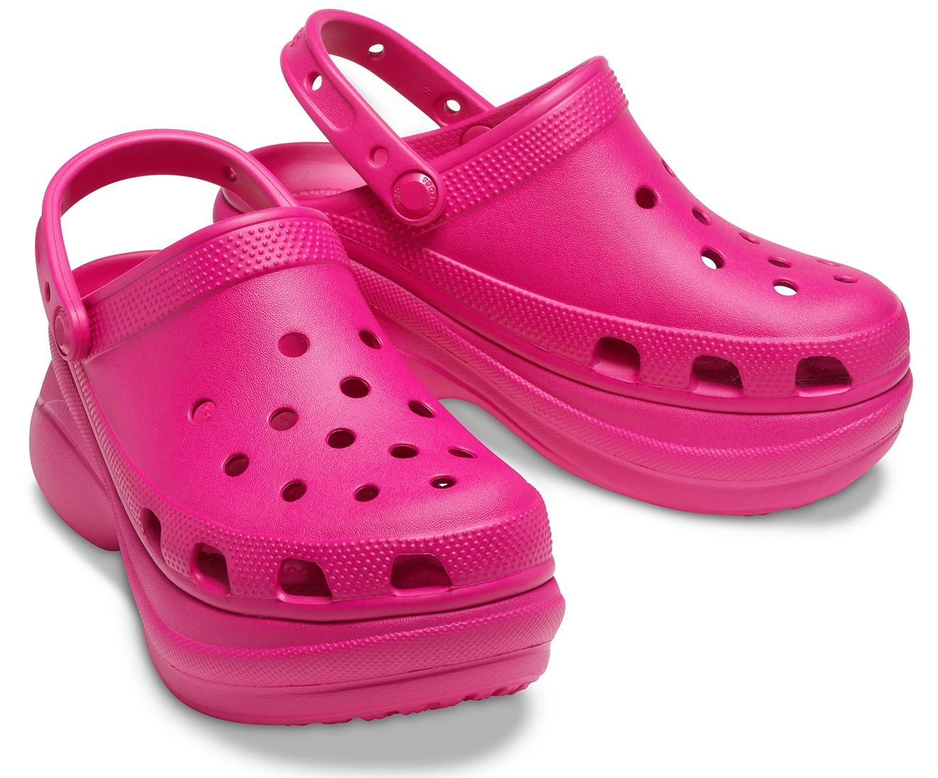 candy pink crocs