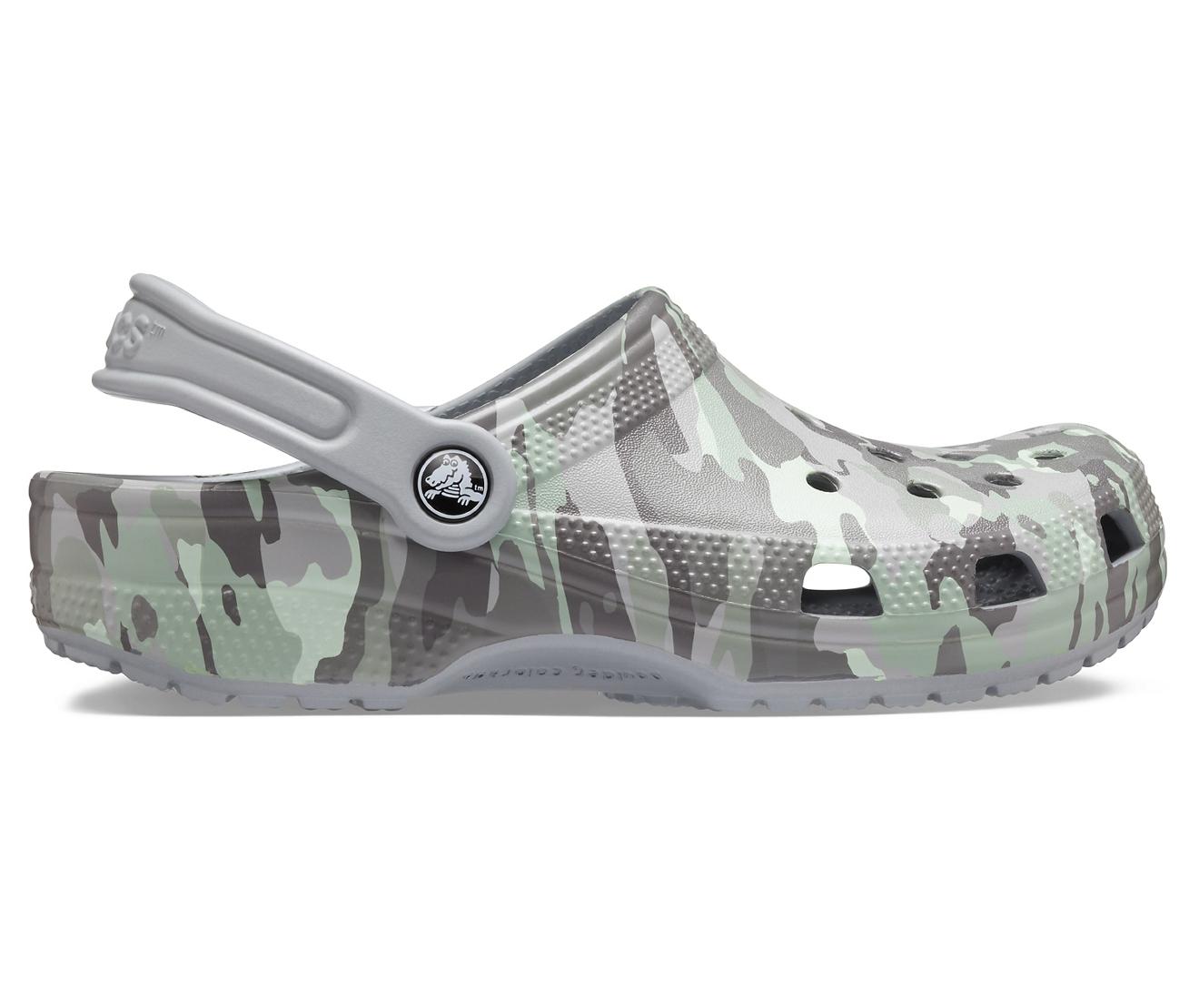 Neo Mint Classic Printed Camo Clog in 