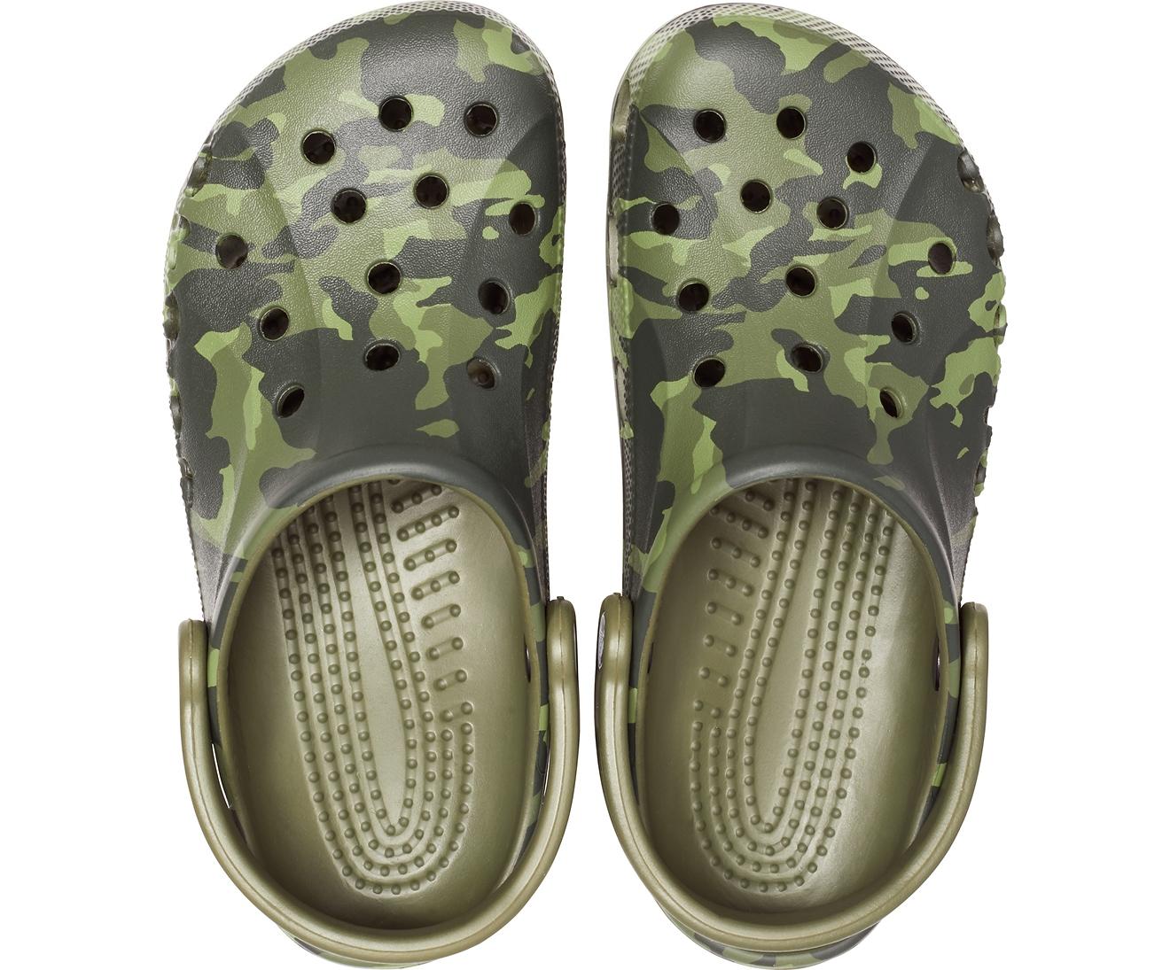 green camo crocs