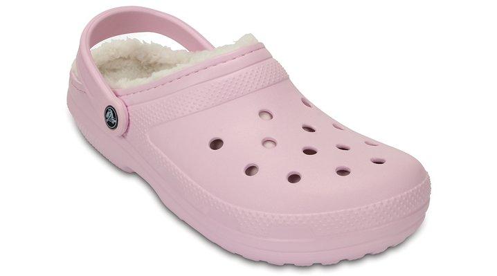 Crocs™ Classic Fuzz-lined Clog in Pink