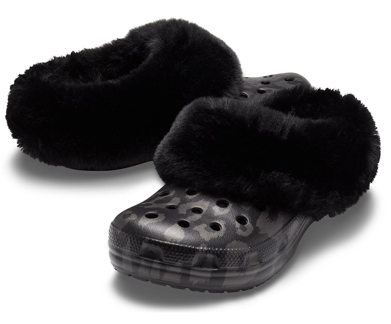 fingeraftryk Sociologi licens Crocs™ Black Classic Mammoth Luxe Metallic Lined Clog | Lyst