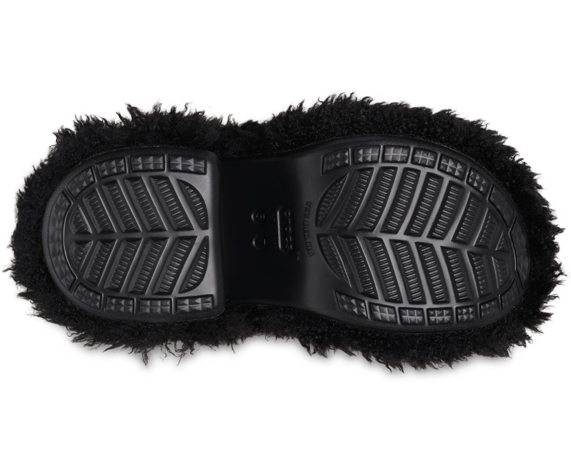 Crocs™ Siren Shaggy Fur Clog in Black | Lyst