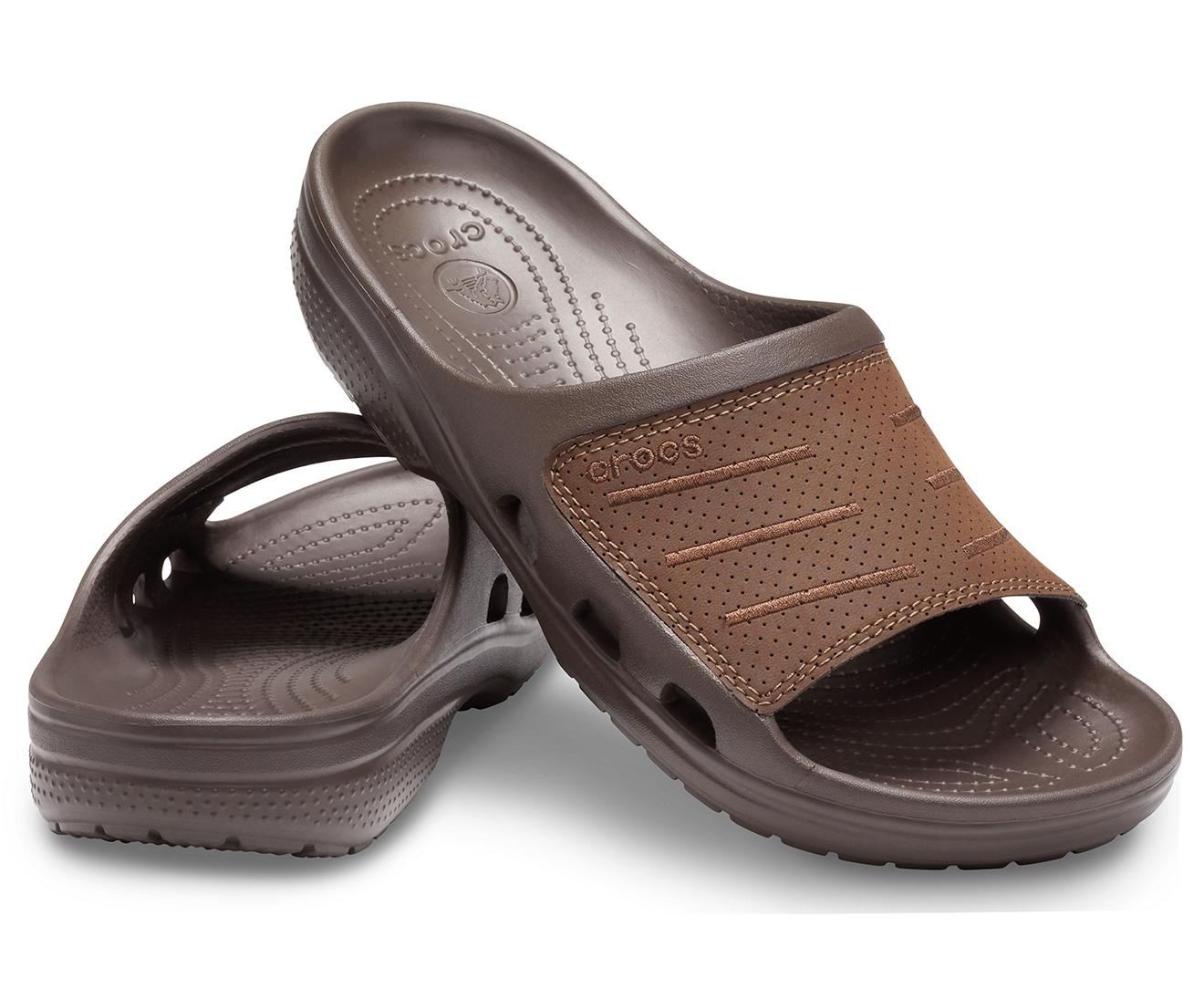Crocs™ Bogota Slide in Brown for Men | Lyst