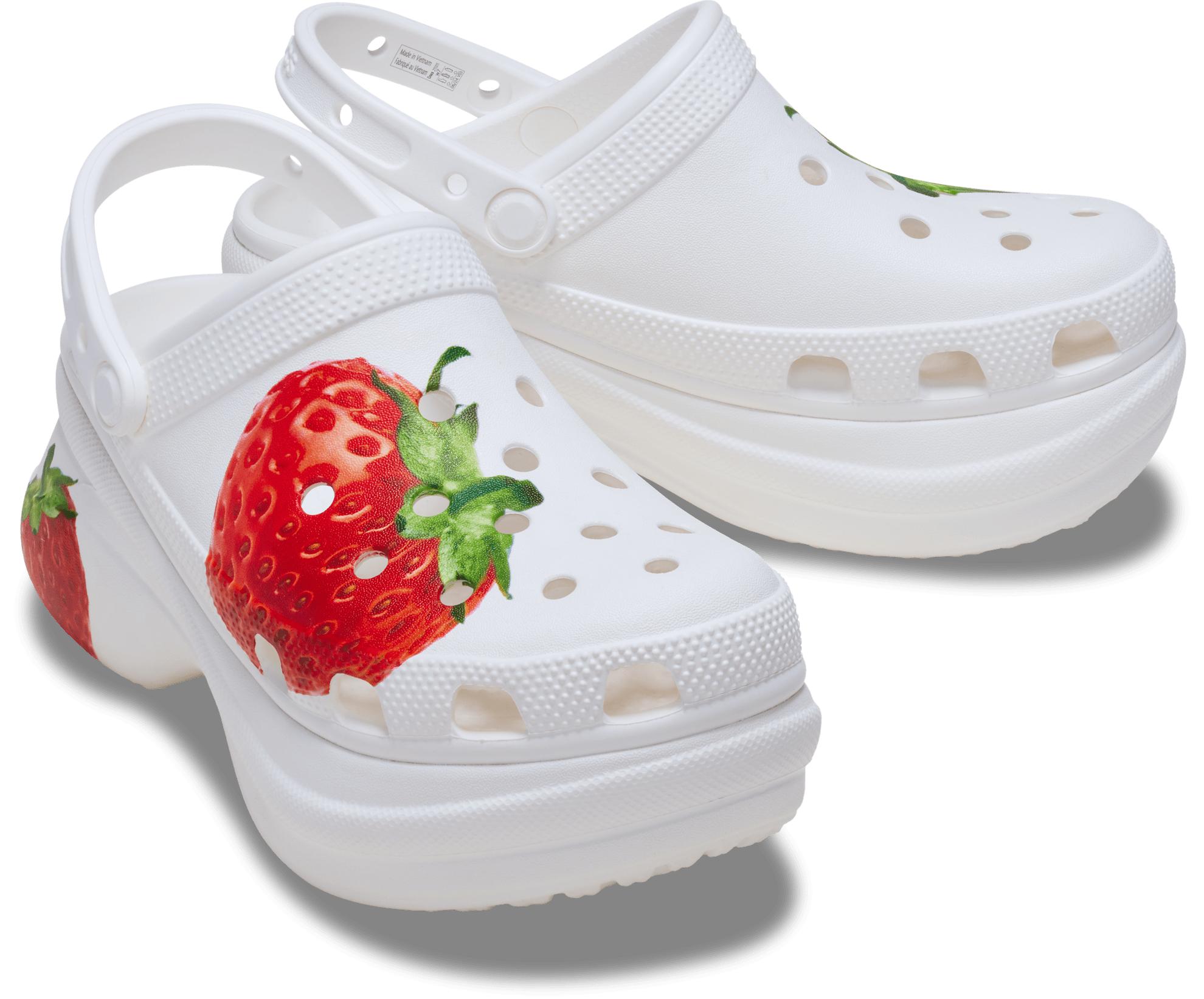 Crocs™ Bae Fresh Fruits Clog; Strawberry in Black Lyst