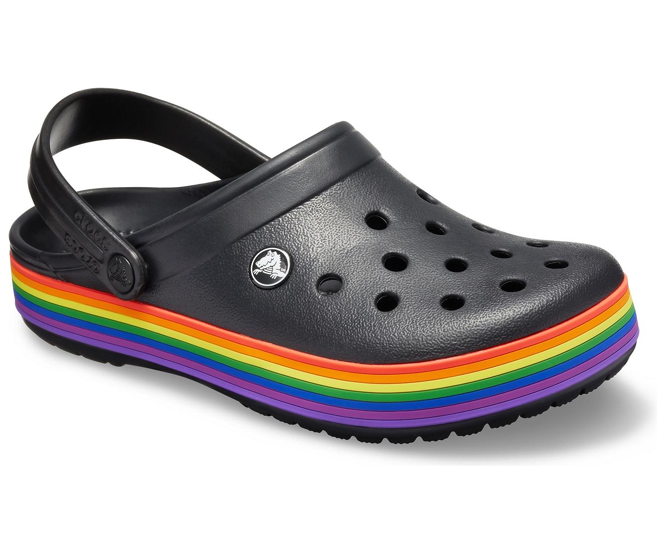 Perioperativ periode ulovlig Arkæolog Crocs™ Black / Multi Crocband Rainbow Clog | Lyst