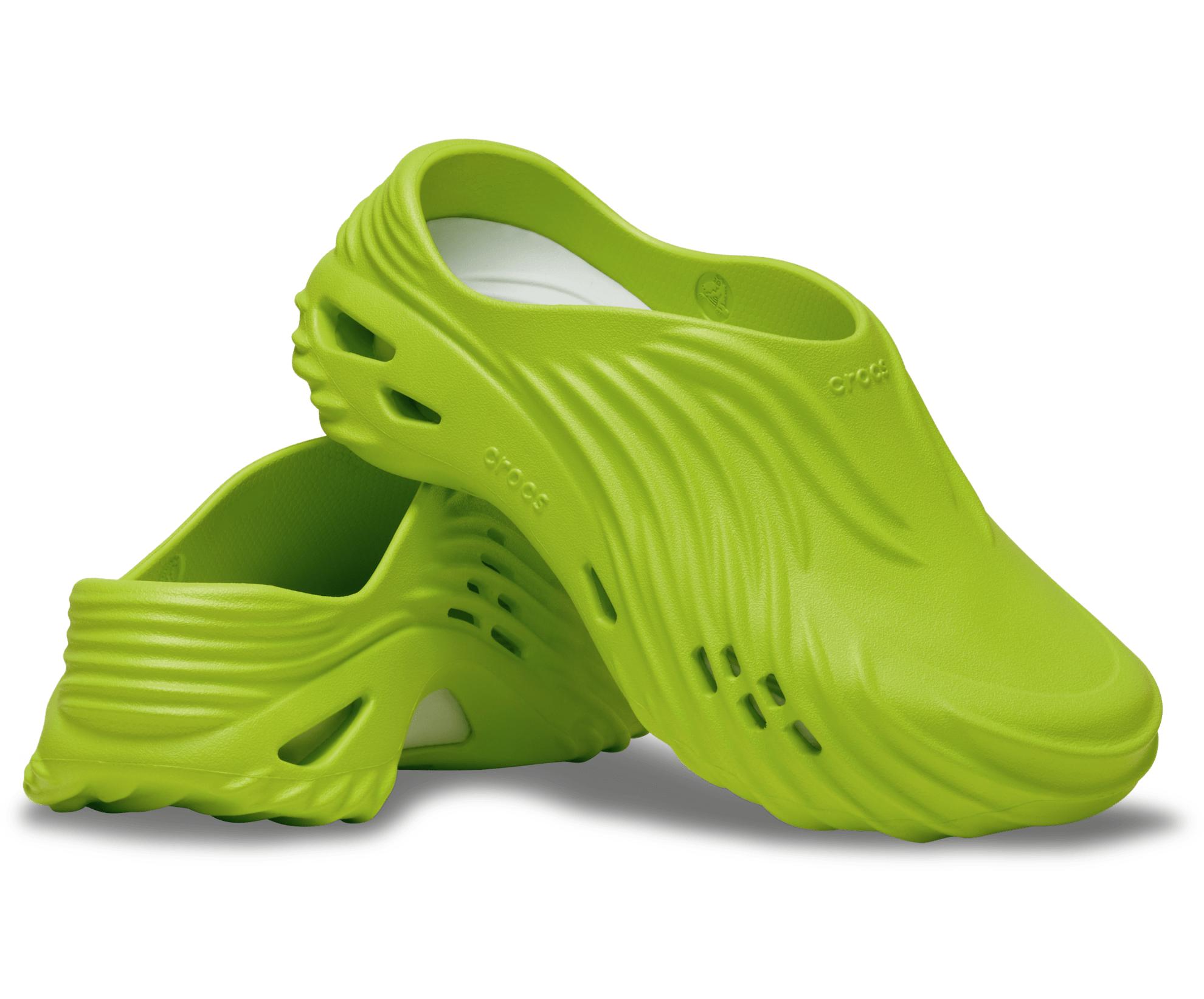 Crocs Echo Wave‎ Clogs Mens Size 11 Lime Green Slip On Shoes Slippers Crocs Echo Wave Lime Punch Volt 210521-3TX | Mercari main image 4