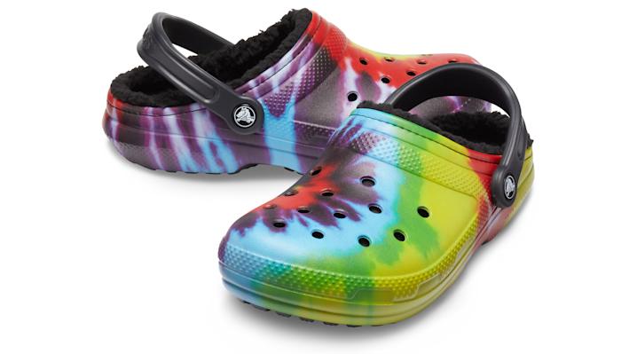 crocs blue and orange