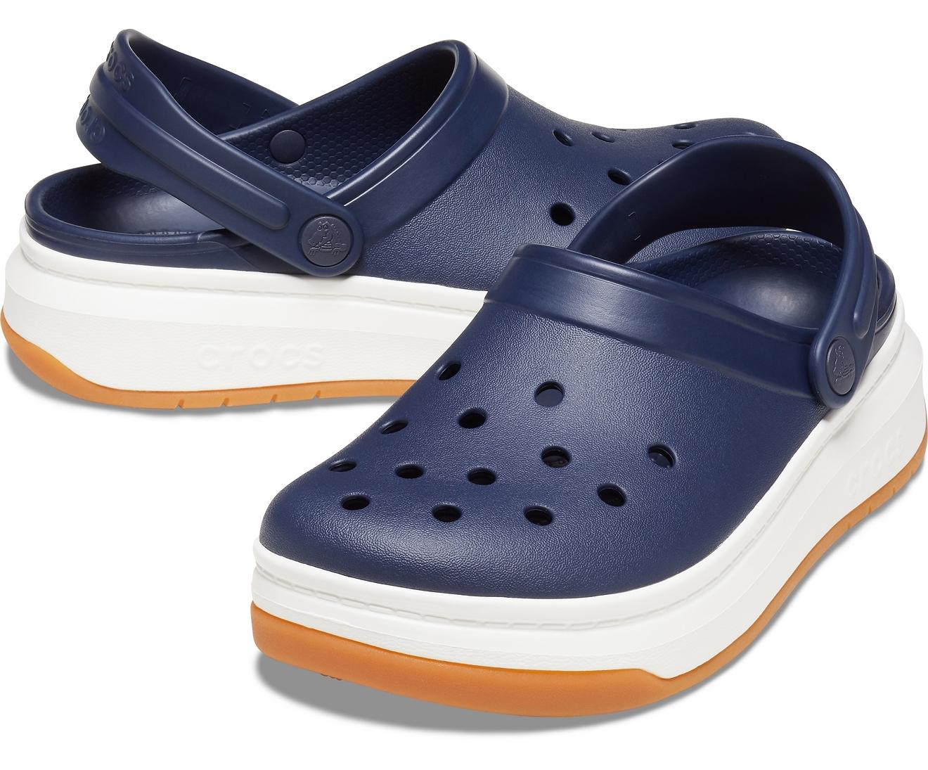 Crocs⢠Navy / White Crocband Full Force Clog in Navy/White (Blue) - Lyst