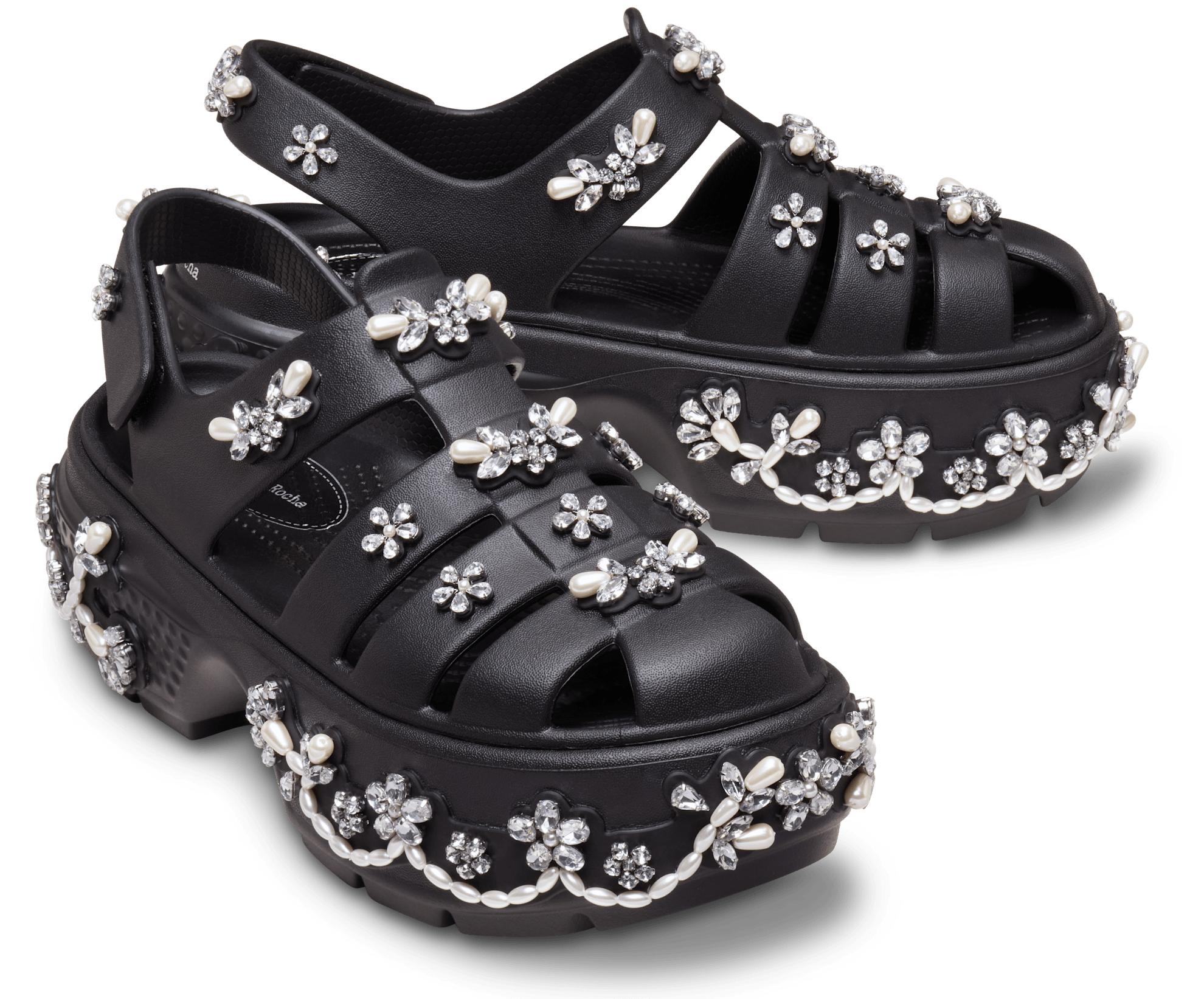 SIMONE ROCHA x Crocs サンダル Stomp Fisherman 1076532 Crocs™ Simone Rocha X Stomp Fisherman in Black | Lyst