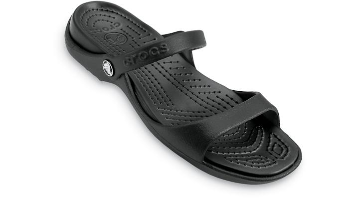 Crocs™ Women's Cleo Sandal in Black | Lyst