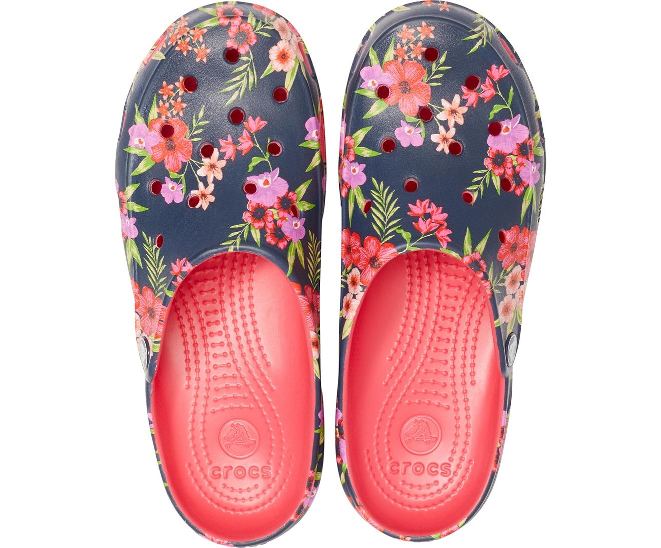 women's floral crocs
