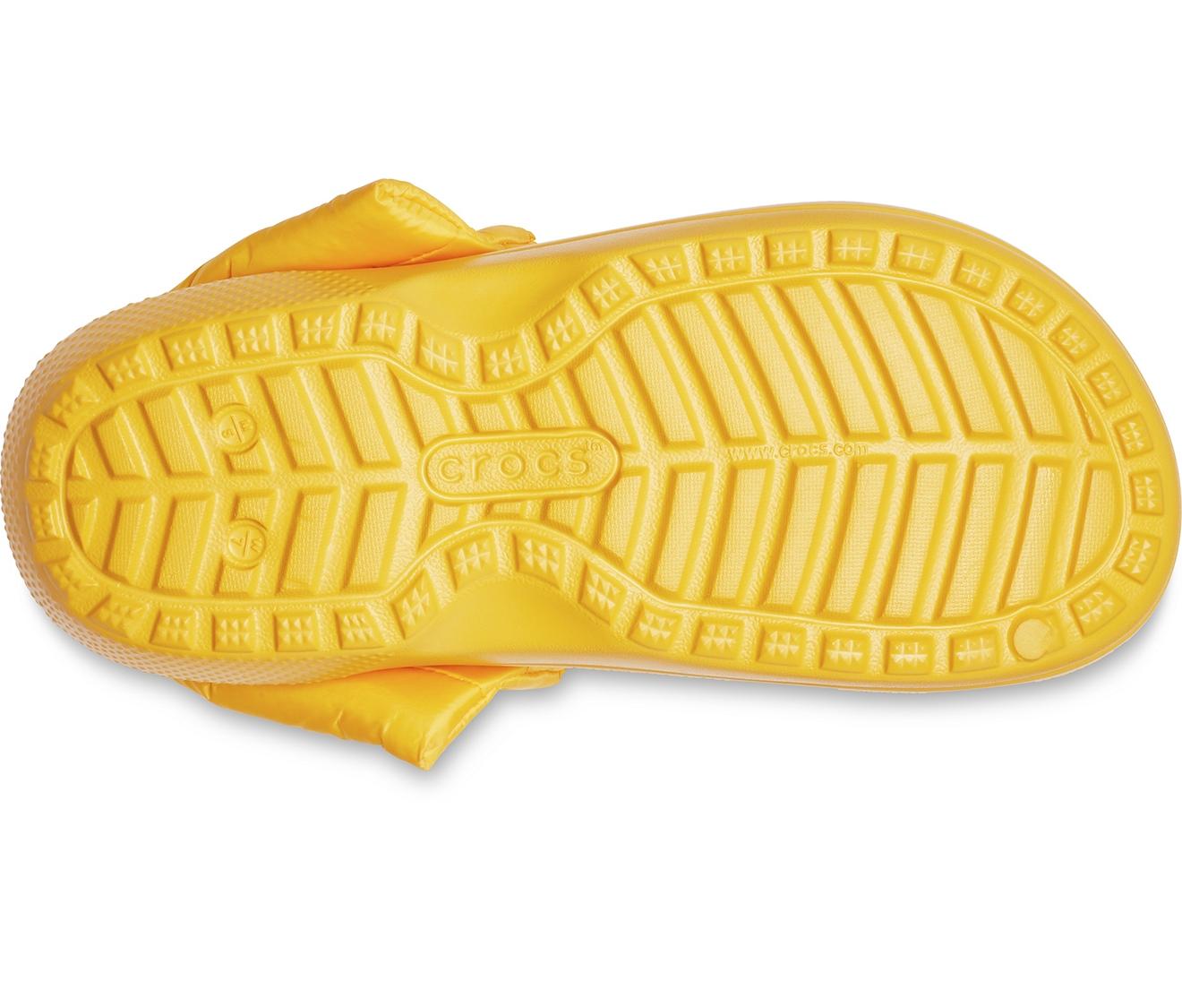 crocs neo puff boot yellow