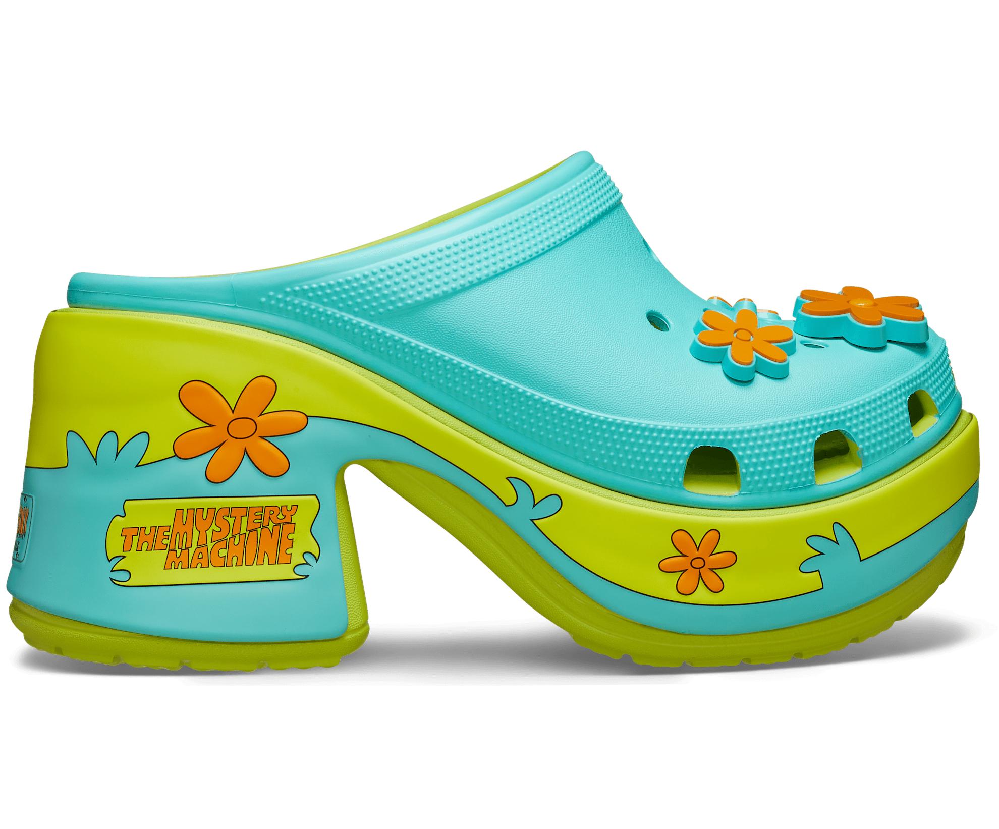Crocs™ Scooby-Doo! Siren Clog; Lime Punch in Black Lyst