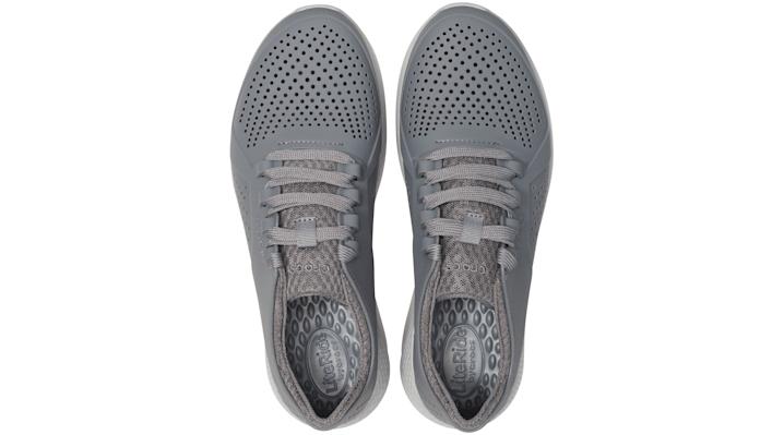 crocs literide pacer light grey neo mint