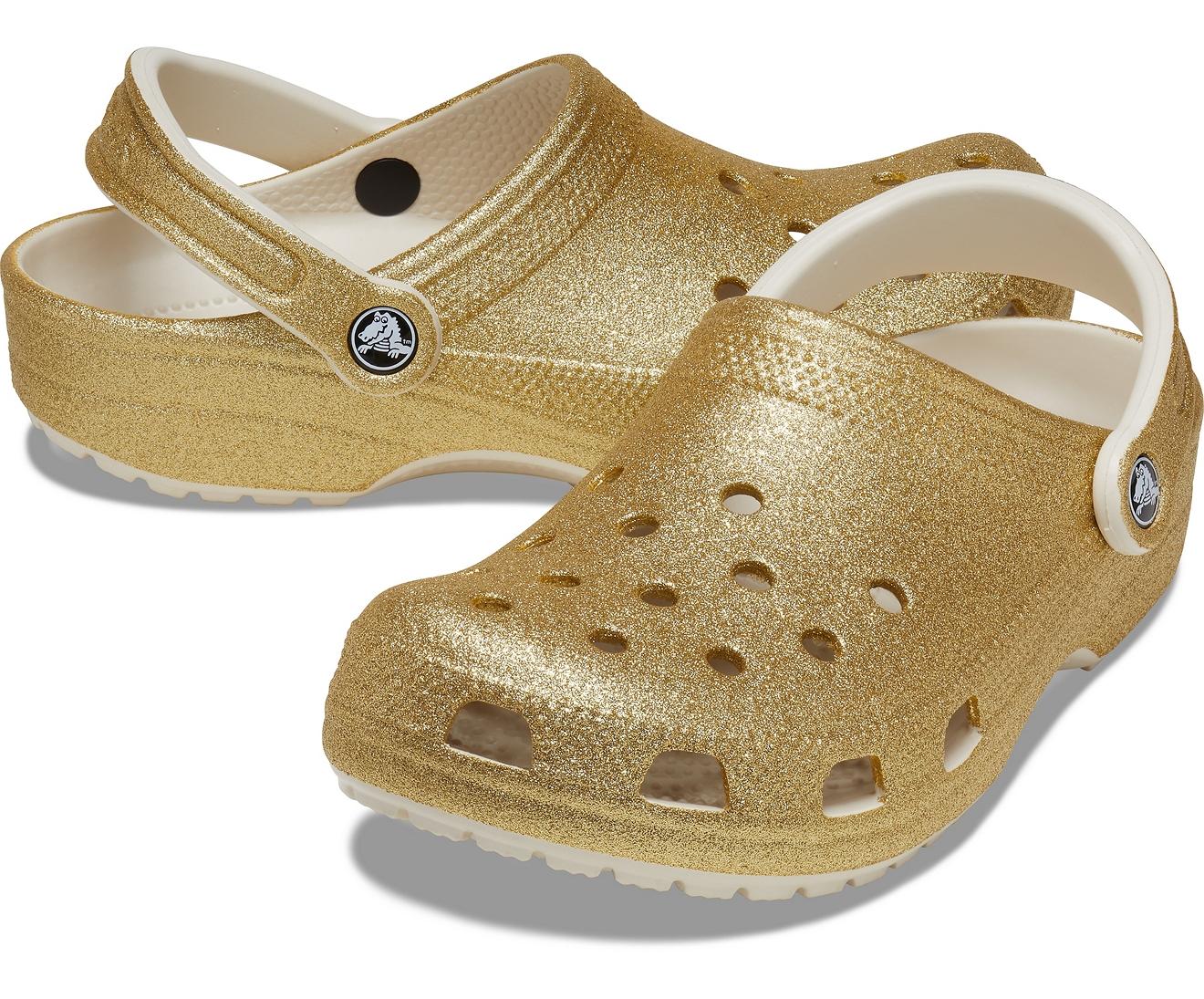 Crocs™ Classic Glitter Clog in Metallic | Lyst