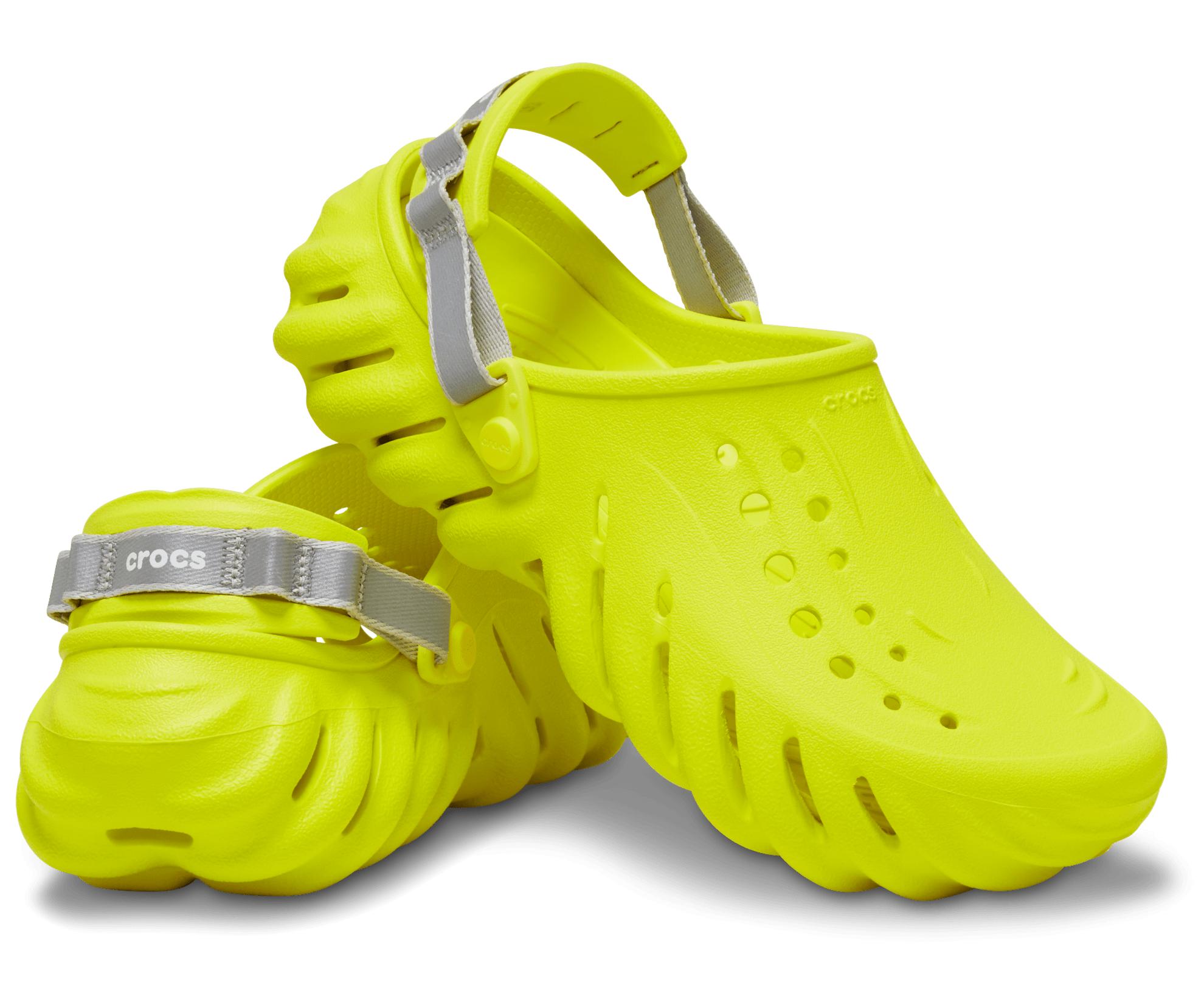 Crocs Echo Clogs w/ Reflective Strap Acidity Neon Yellow Size Men\'s 9/Womens 11 Crocs™ Echo Reflective Backstrap Clog; Acidity in Yellow | Lyst main image 2