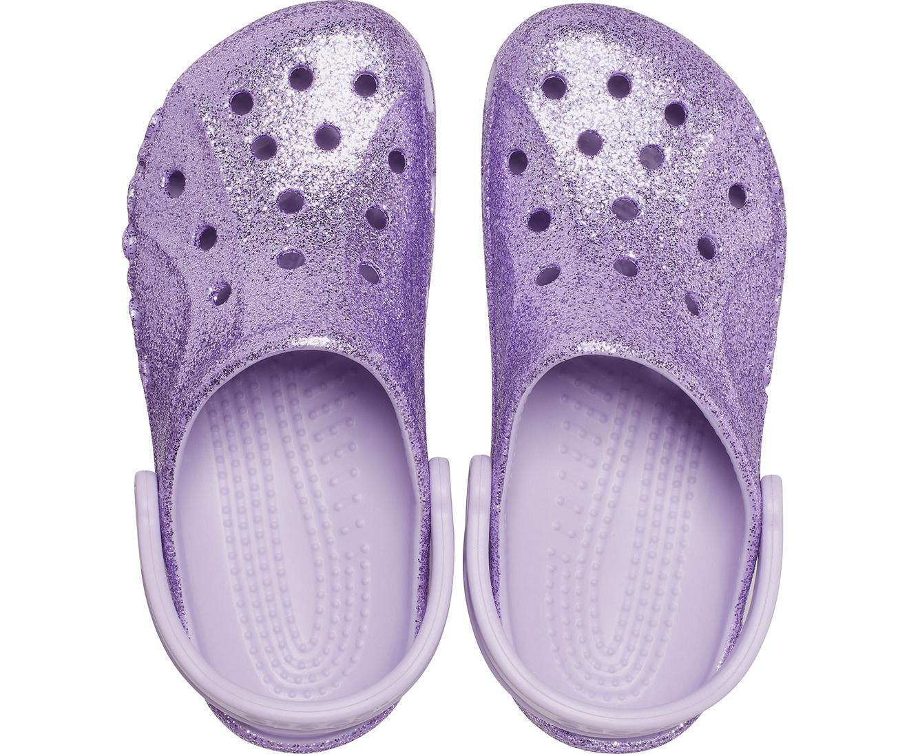 Crocs™ Lavender Baya Glitter Clog in Purple | Lyst