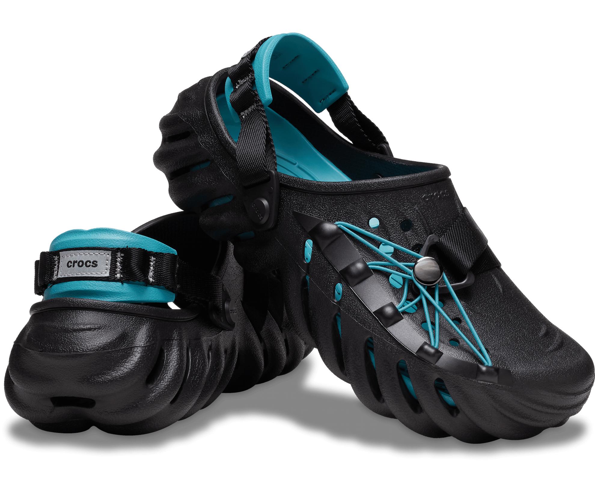 Crocs™ Echo Bungee Cord Clog in Black | Lyst