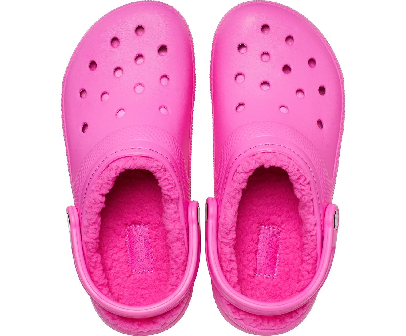 Crocs™ Electric Pink / Electric Pink Classic Lined Clog Lyst