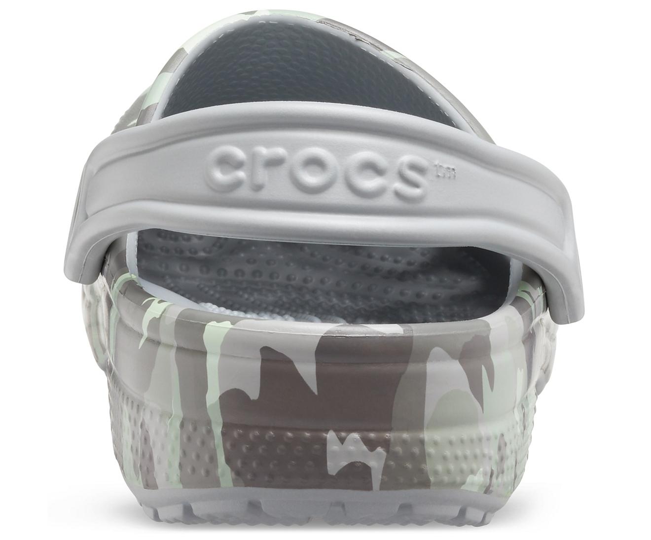 mint camo crocs