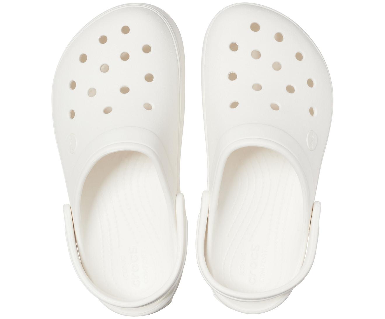 Crocs™ White / White/white Crocband Platform Clog - Lyst
