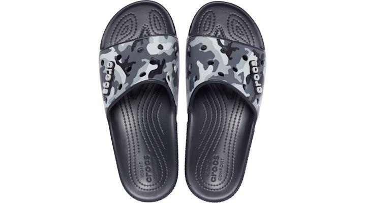 Crocs™ Classic Printed Camo Slide in Black | Lyst