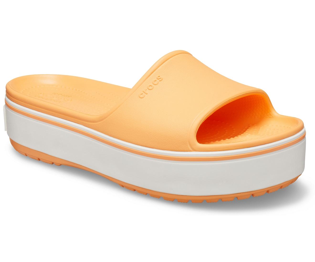 platform croc sandals