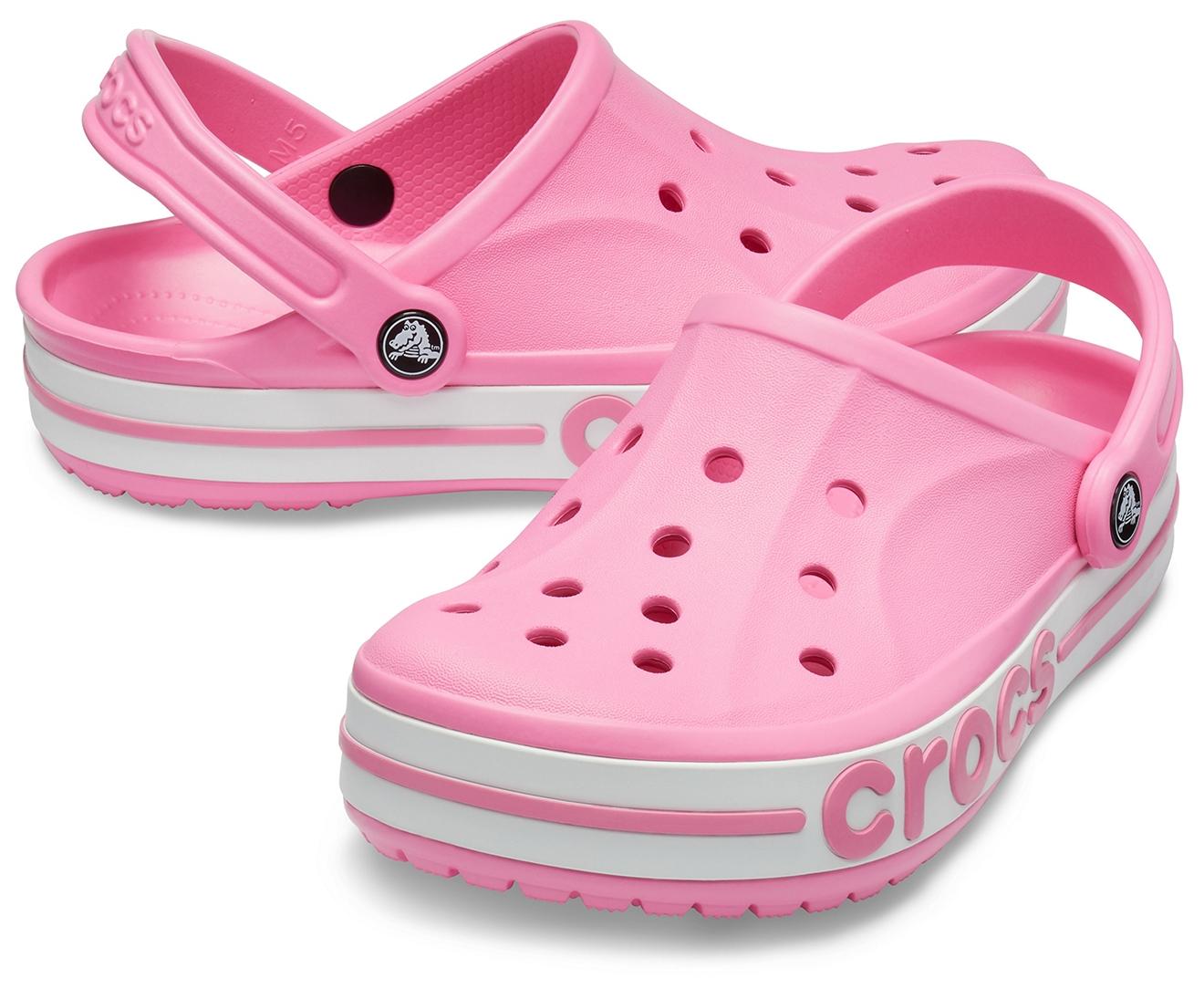 Crocs™ Pink Lemonade / White Bayaband Clog - Lyst