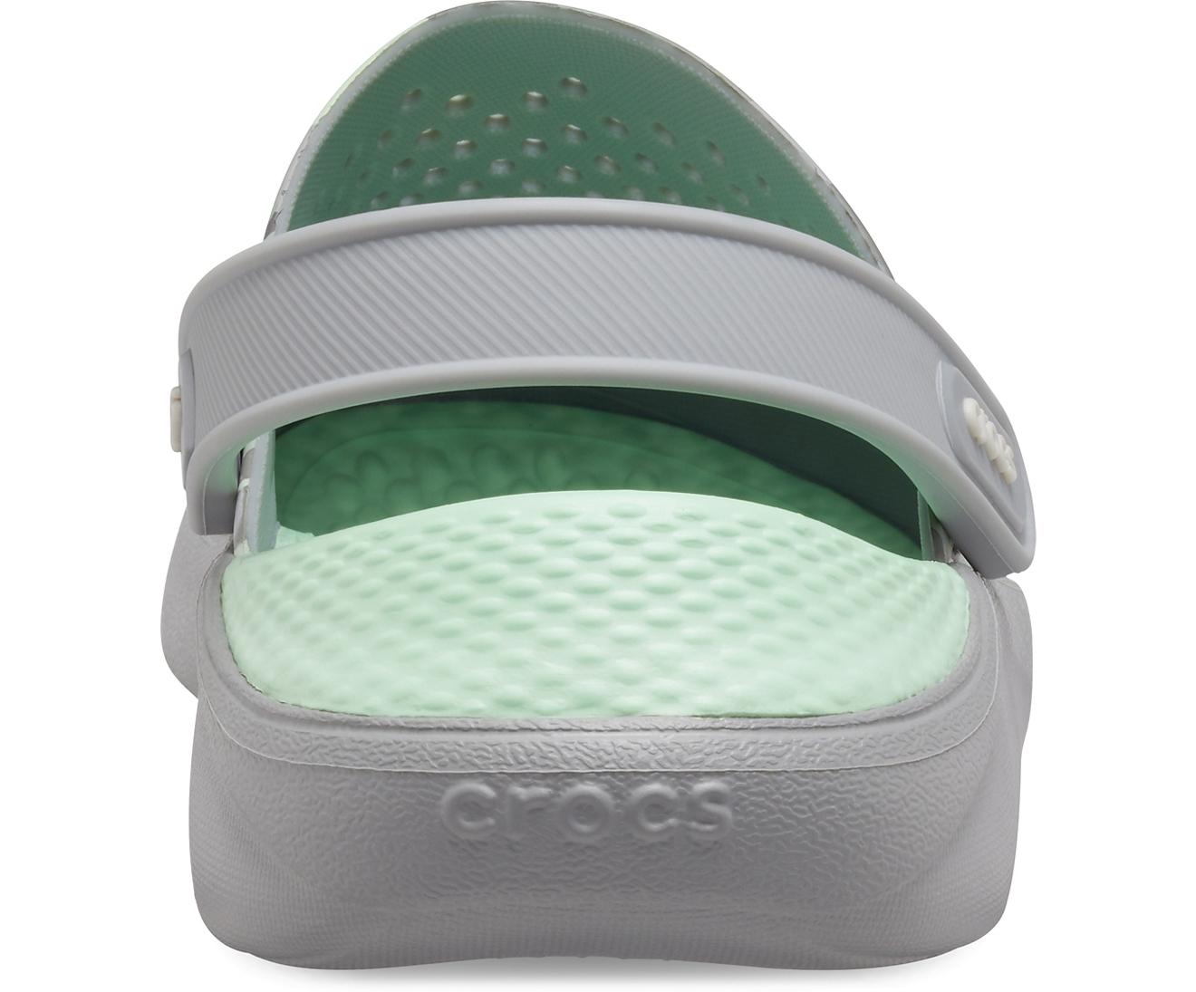 grey literide crocs