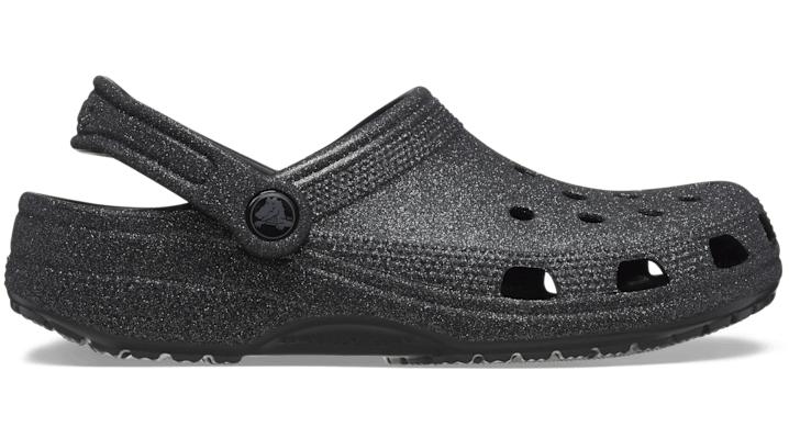 Crocs Classic Glitter Clog in Black Lyst