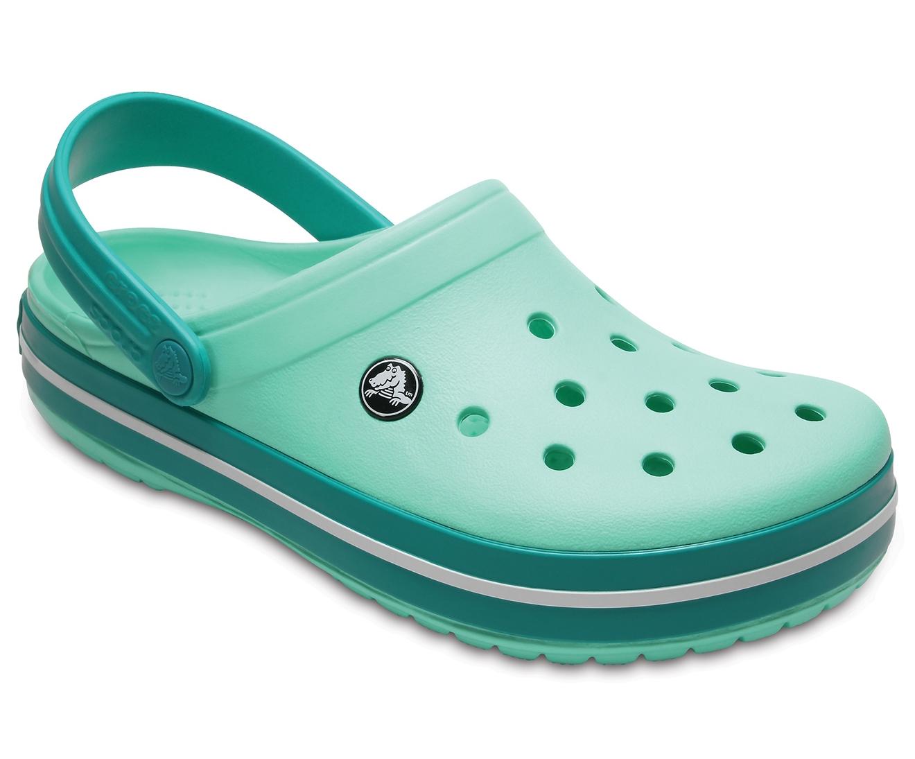 new mint crocs womens