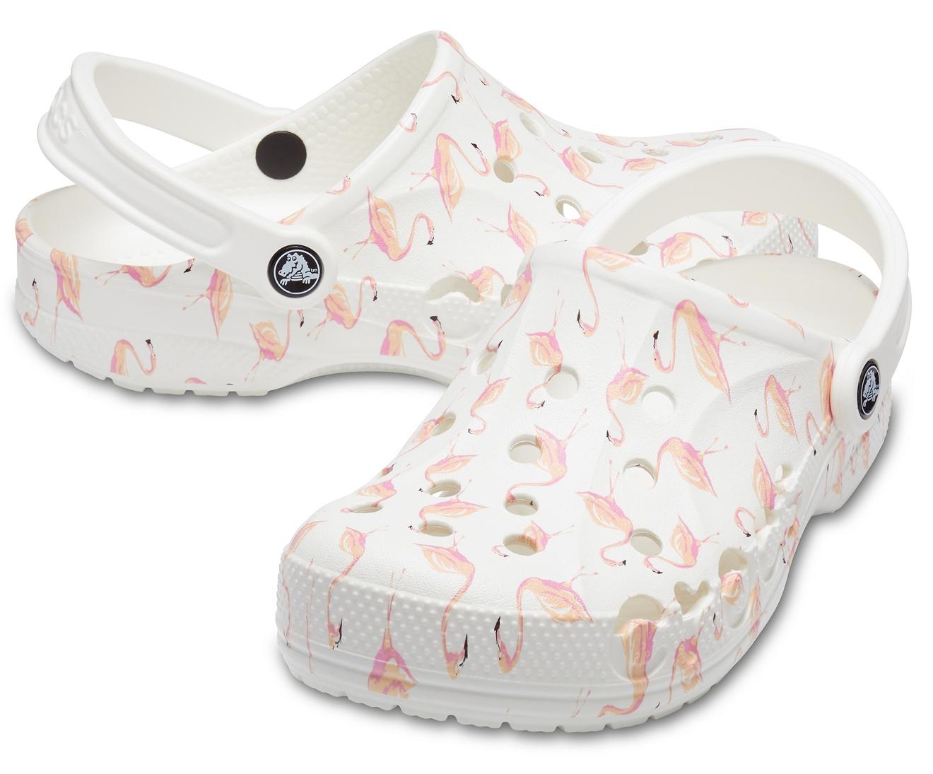 Crocs™ White / Flamingo Baya Seasonal Printed Clog | Lyst