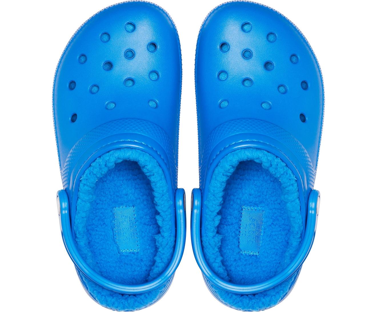 Crocs™ Bright Cobalt / Bright Cobalt Classic Lined Clog in Blue | Lyst