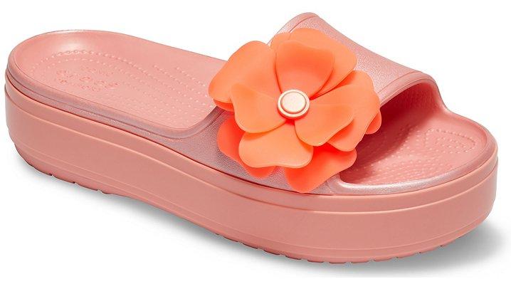 Crocs™ Crocband Platform Vivid Blooms Slide | Lyst