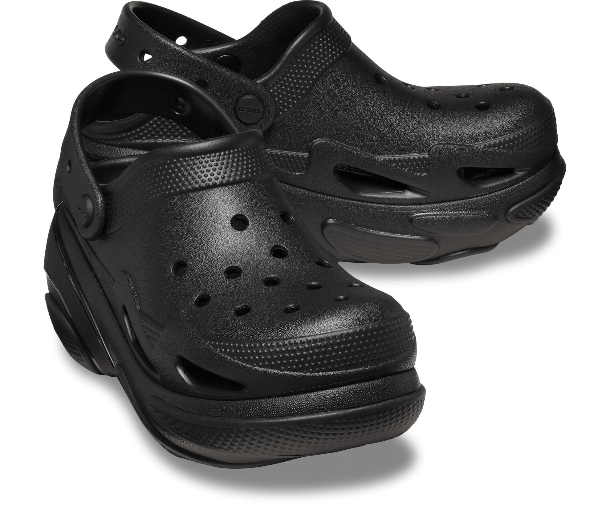 New CROCS Womens BUBBLE CRUSH CLOG 210061-0WC BLACK W 5 - 11