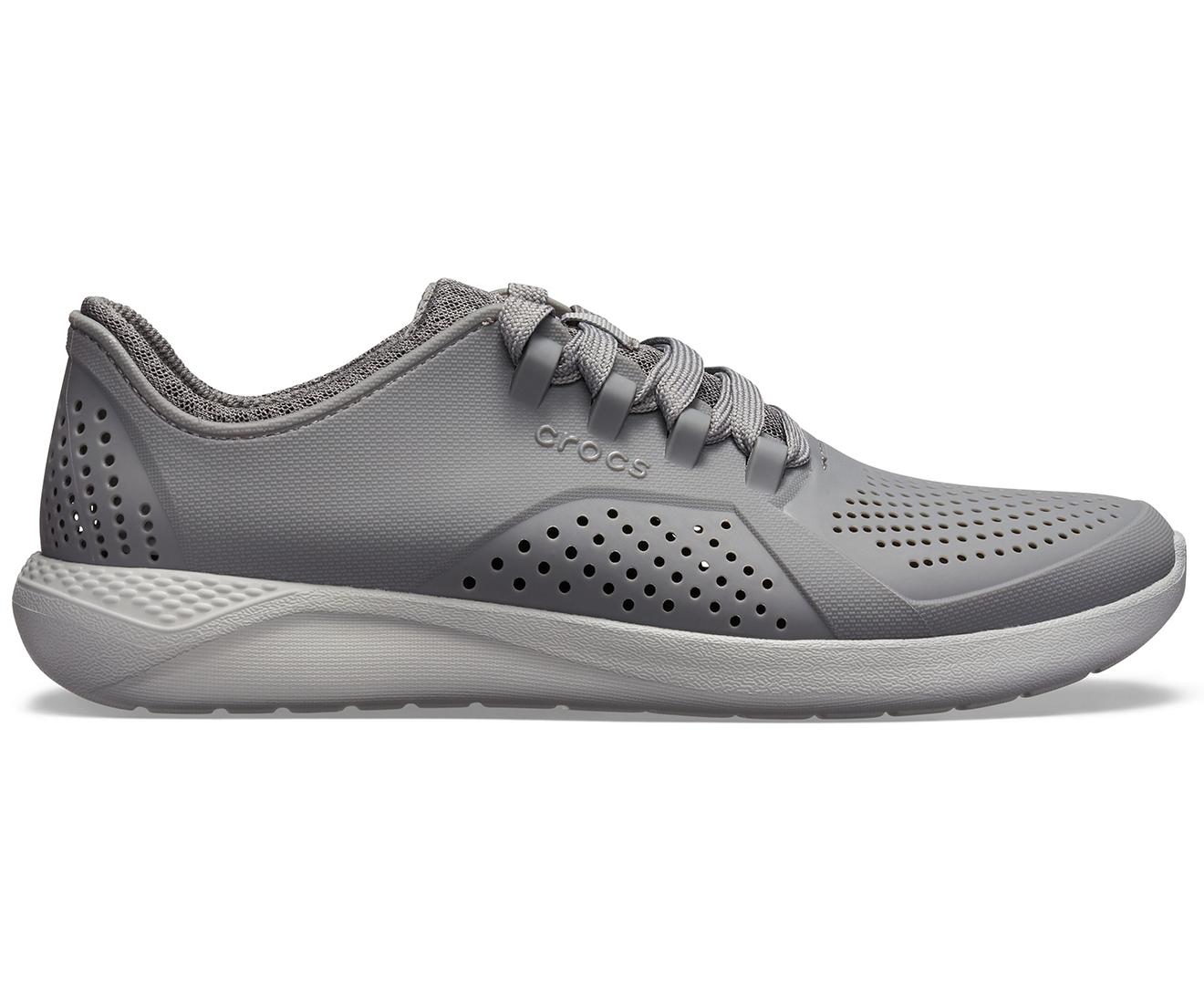 grey literide crocs