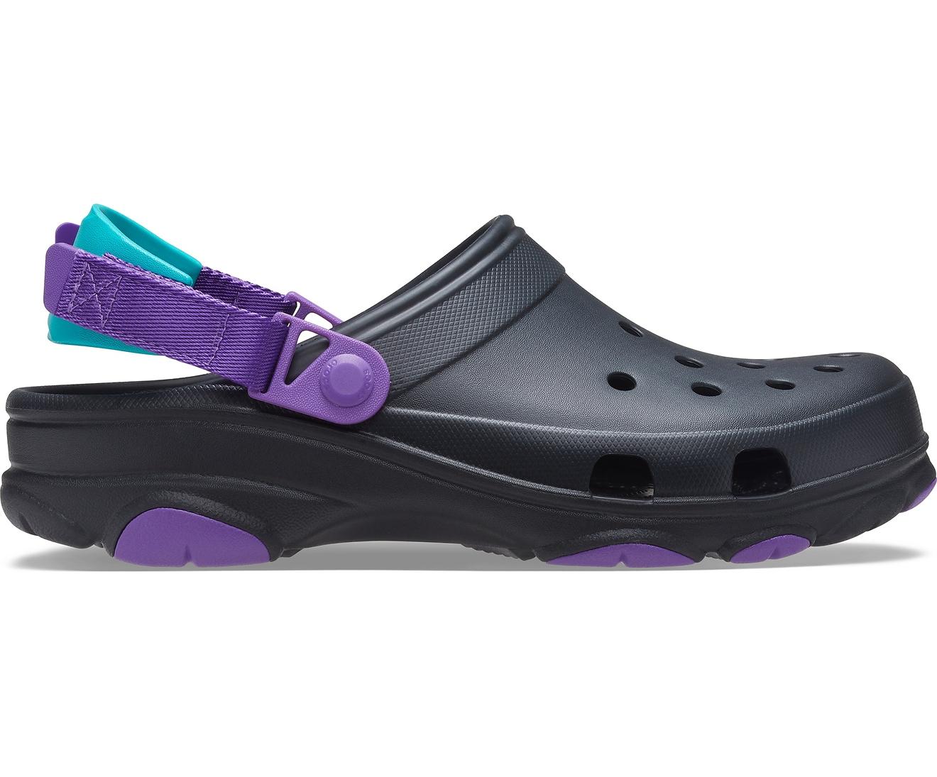 Crocs™ Black / Neon Purple Classic All-terrain Clog | Lyst
