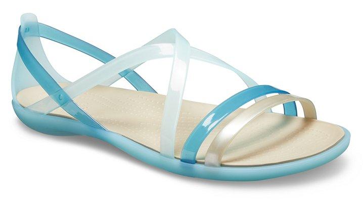 Crocs™ Isabella Strappy Sandal in Ice Blue/Cobblestone (Blue) - Lyst
